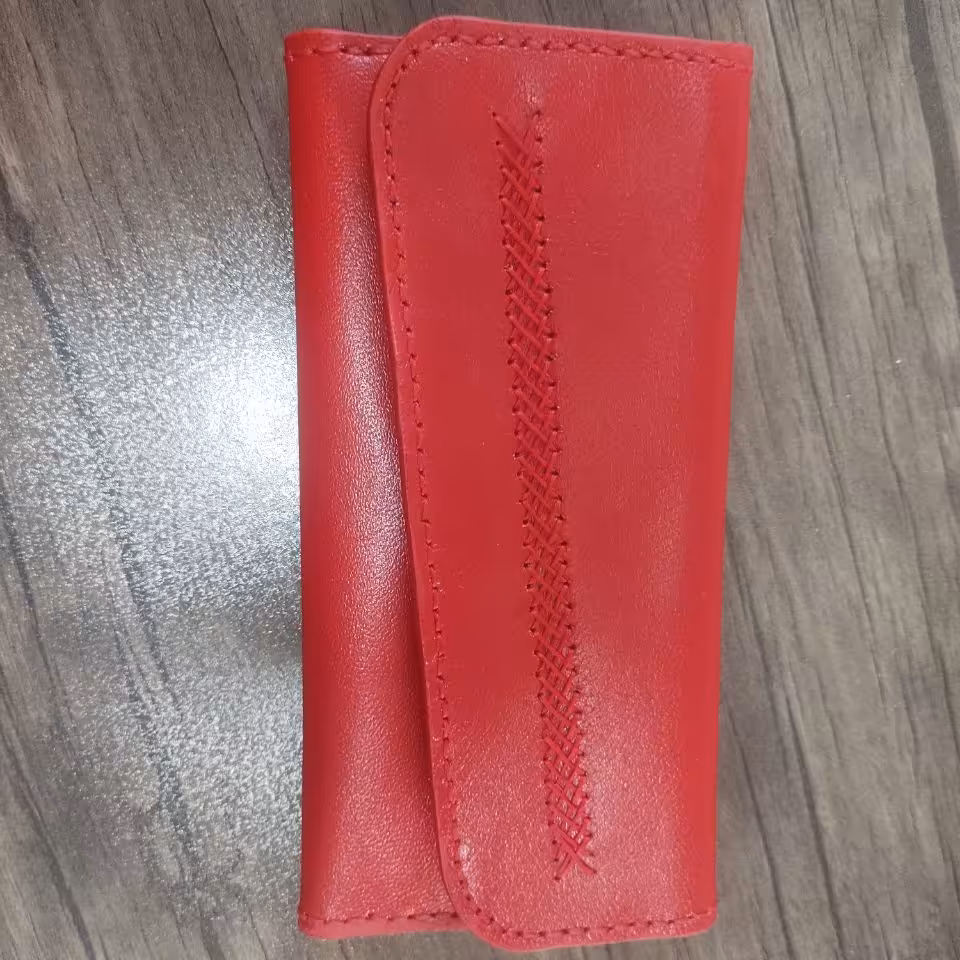 کیف پول دست دوز چرم طبیعی 