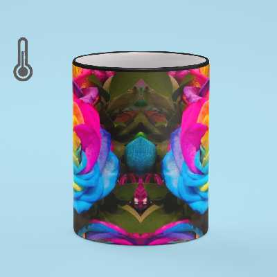 ماگ حرارتی بیگ ماگ مدل گل کد 2987