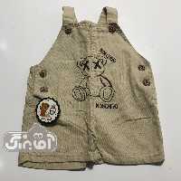 پیشبندی کتان کوتاه بهار کرم روشن