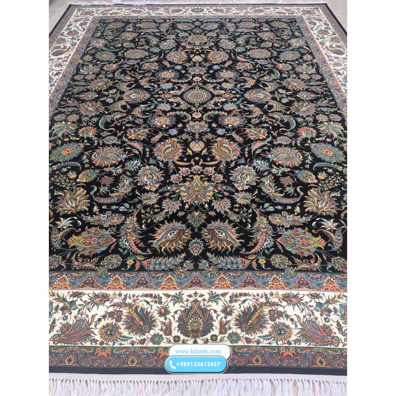 فرش 1200 شانه طرح تاج افشان