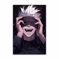 تابلو شاسی گوفی انیمه جوجوتسو کایزن مدل گوجو ساتورو Gojo Satoru Jujutsu Kaisen Anime کد LAUGH54 | دنیای قاب