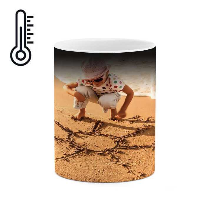 ماگ حرارتی طرح پسری در ساحل مدل mgh01216