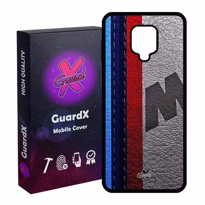 کاور گارد ایکس طرح BMW مدل Glass10344 مناسب برای گوشی موبایل شیائومی Redmi Note 9S / Note 9 Pro / Note 9 Pro Max