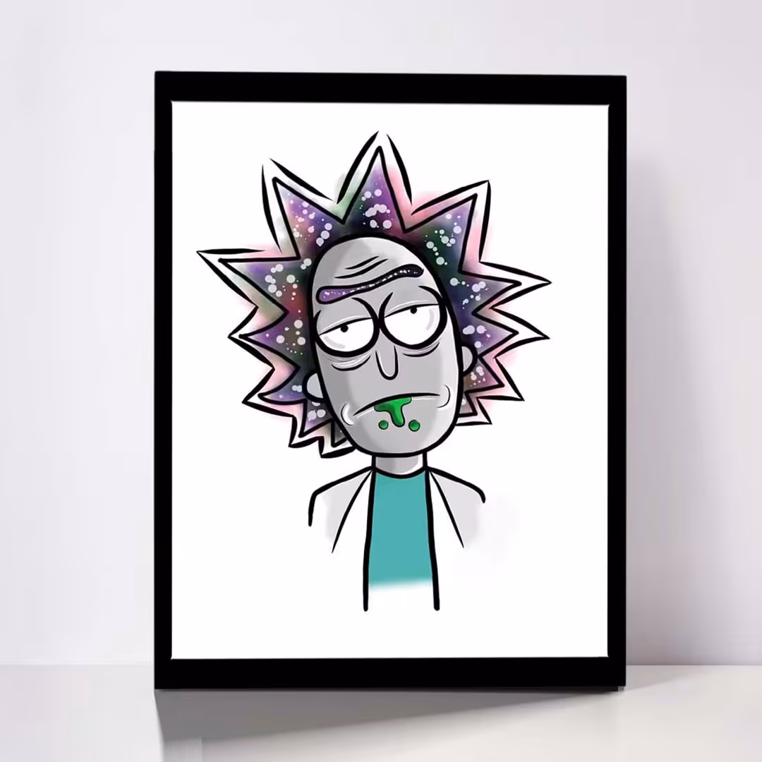 تابلو مدل Rick &amp; Morty کد F-1071