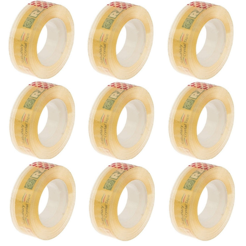 چسب نواری رازی کد 9 عرض 1.8 سانتی متر بسته 9 عددی | دنیای قاب