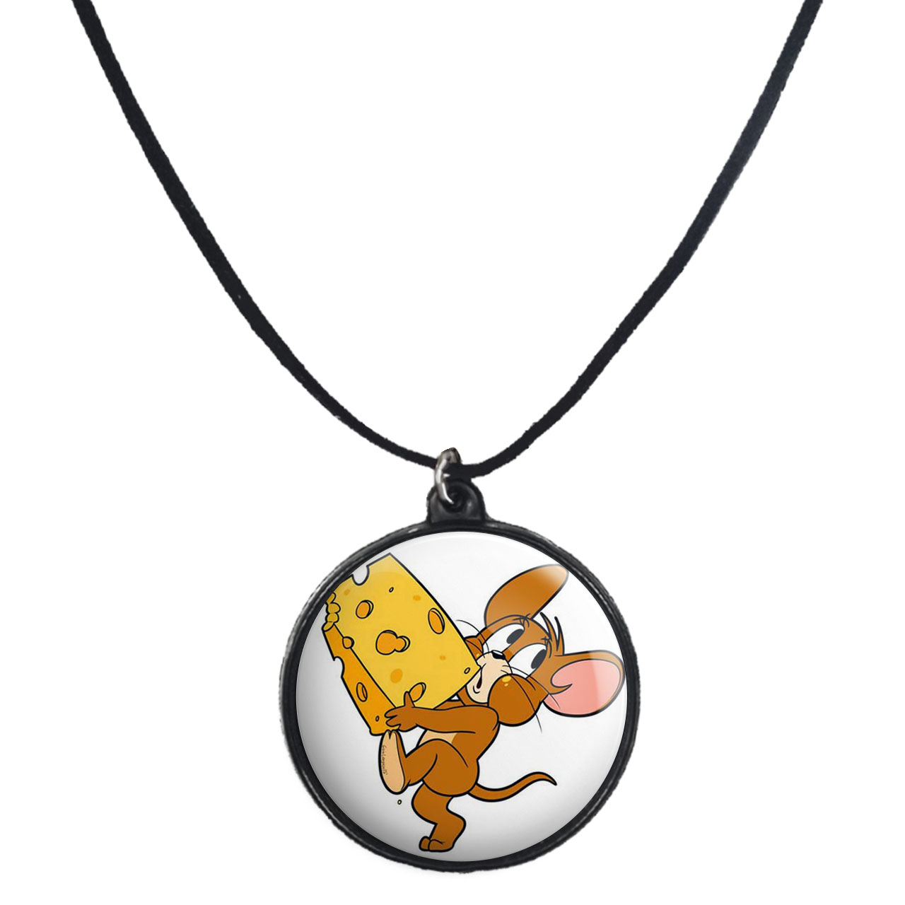 گردنبند پرمانه طرح تام و جری کد pmb.897 مدل دو طرفه