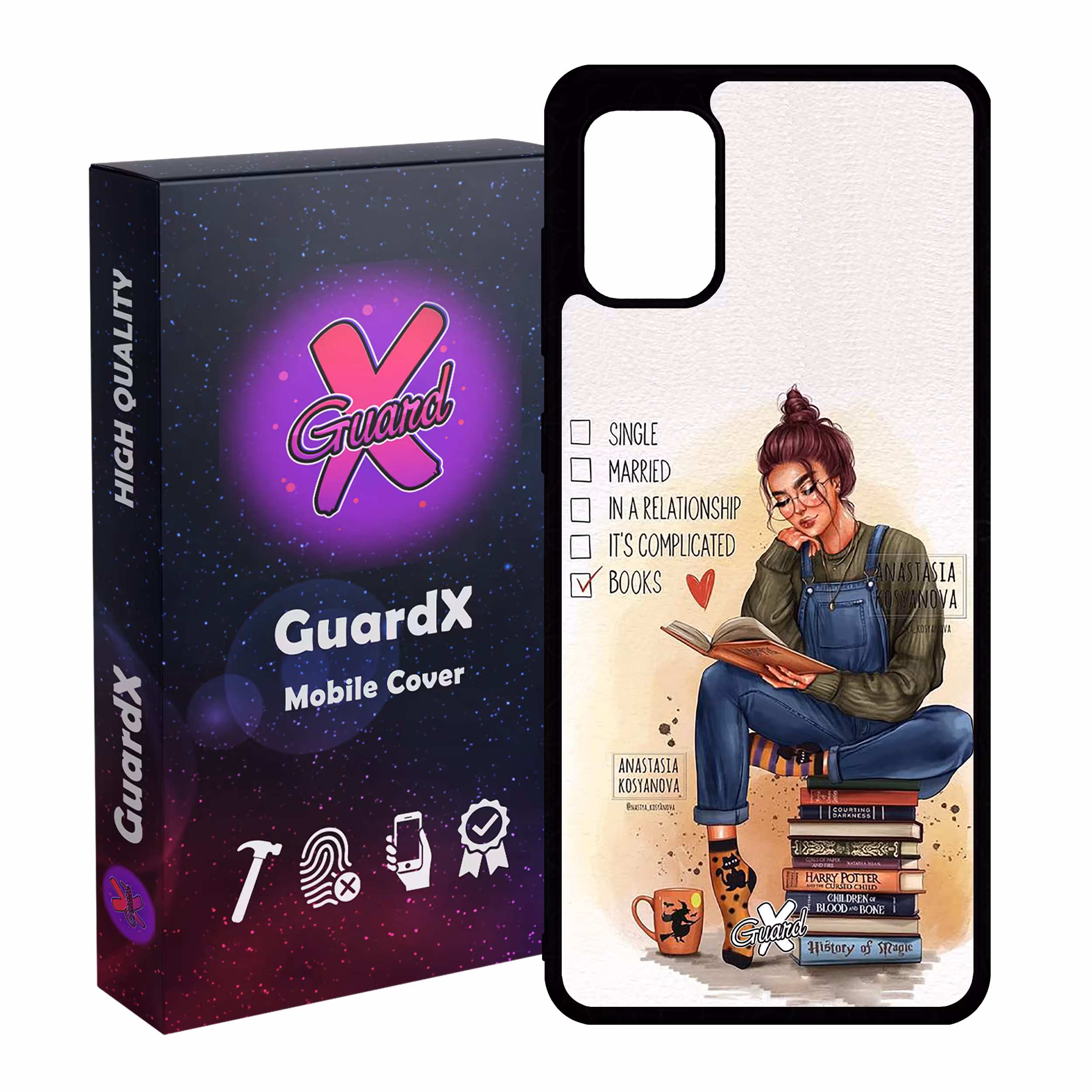 کاور گارد ایکس طرح دختر مدل Glass10286 مناسب برای گوشی موبایل سامسونگ Galaxy A71