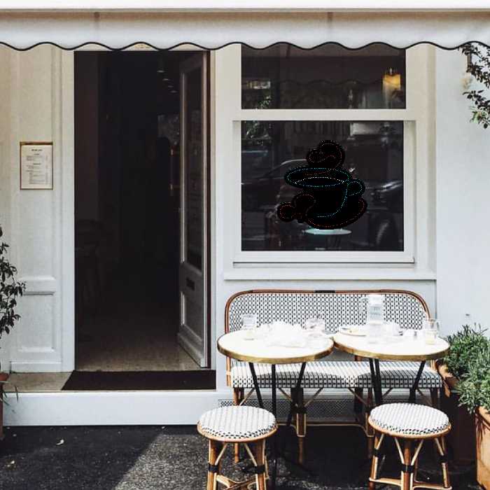 تابلو ال ای دی آیاز طرح کافه کد 344