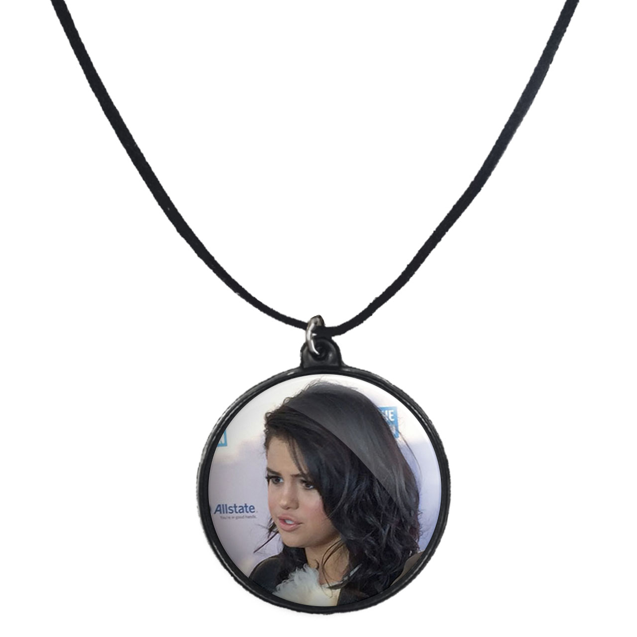 گردنبند پرمانه طرح Selena Gomez کد pmb.28265 مدل دو طرفه