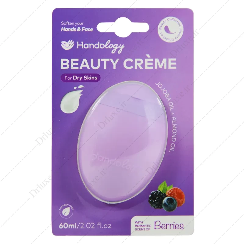 کرم مرطوب کننده دست و صورت پوست خشک تمشک هندولوژی 60 میلی لیتر - دکتر لوکس