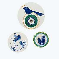 بشقاب دیوارکوب طرح چشم نظر مجموعه 3عددی