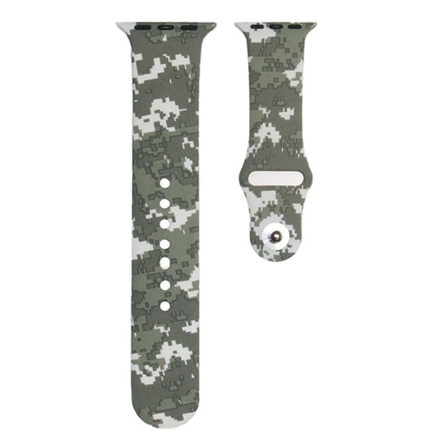 بند اپل واچ سایز 44 42 میلی متری سیلیکونی طرح دار چریکی ارتشی ARMY 2