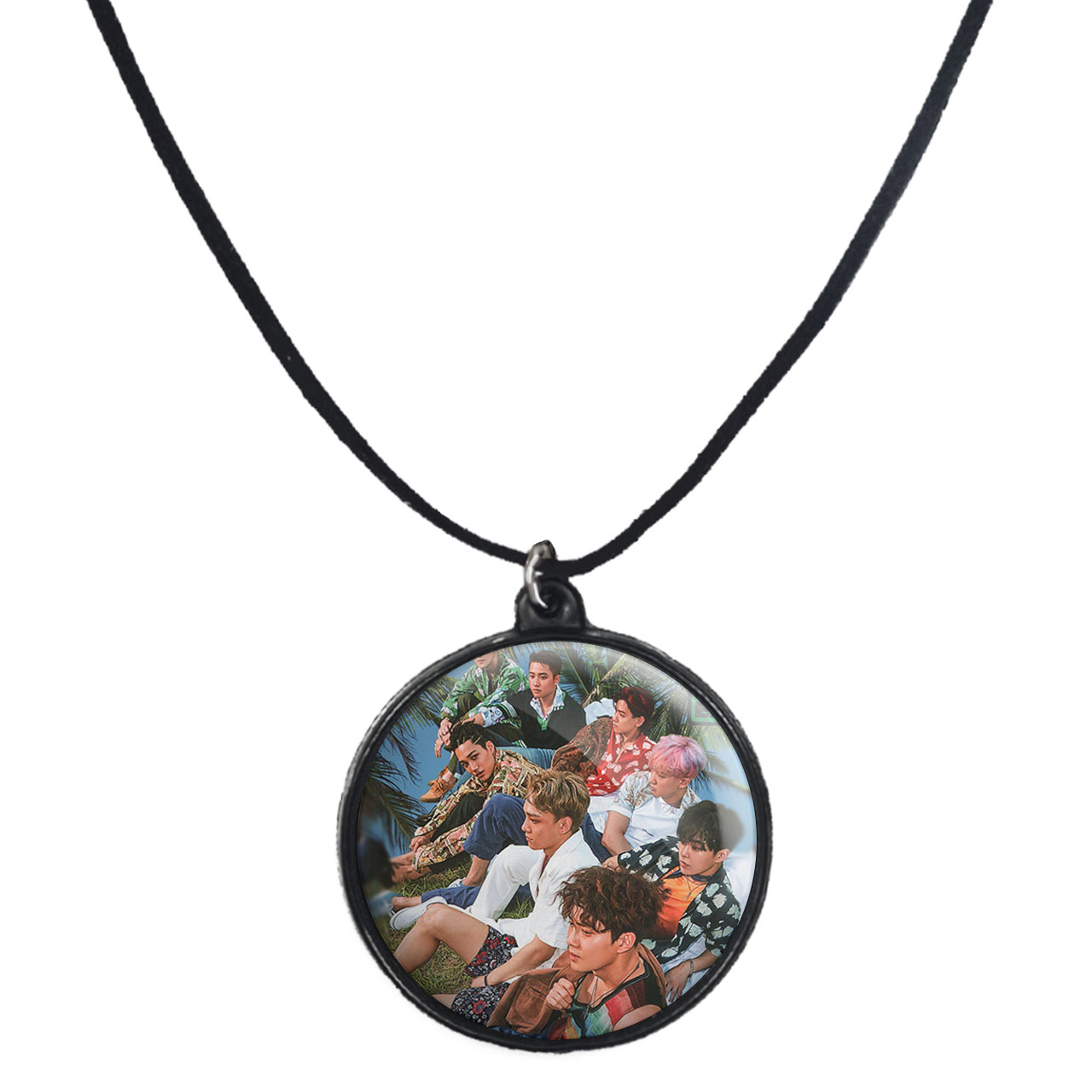 گردنبند پرمانه طرح exo کد pmb.14092 مدل دو طرفه