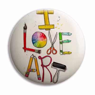 پیکسل مدل پرمانه طرح I Love Art کد:pm.5815