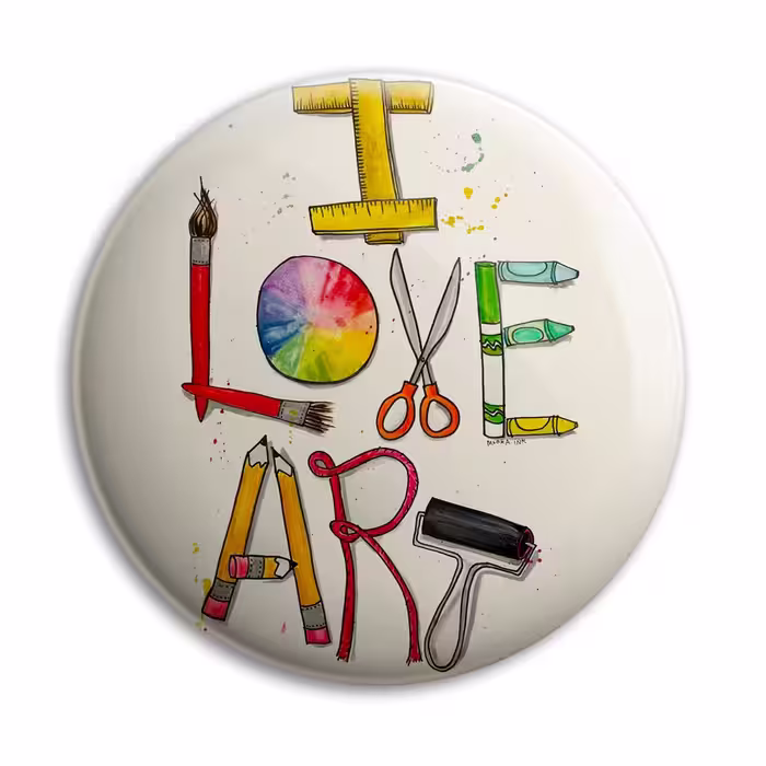 پیکسل مدل پرمانه طرح I Love Art کد:pm.5815