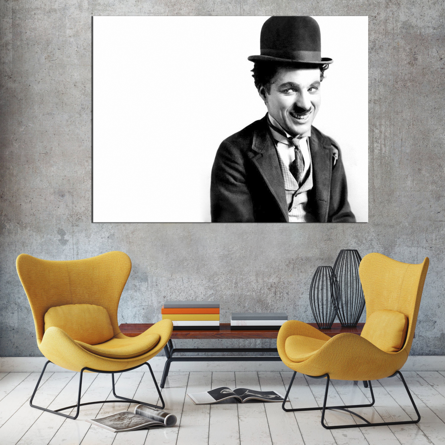 تابلو شاسی طرح چارلی چاپلین کد99