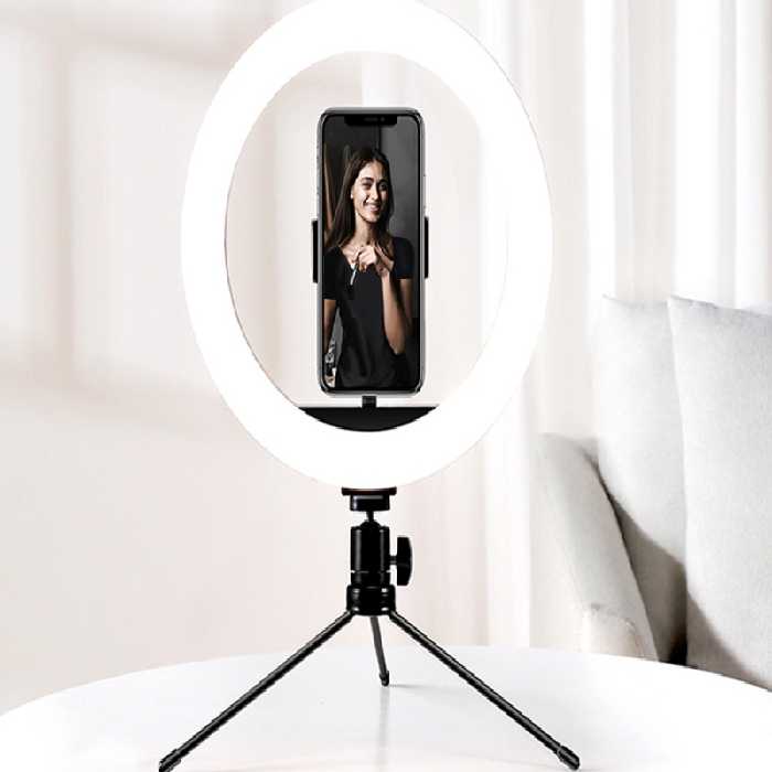رینگ لایت 10 اینچی رومیزی به همراه سه پایه جویروم Joyroom JR-ZS229 Mini Desktop Ring Light