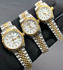 ساعت مچی ست مردانه و زنانه رولکس مدل مشهور دیت جاست بند استیل ROLEX