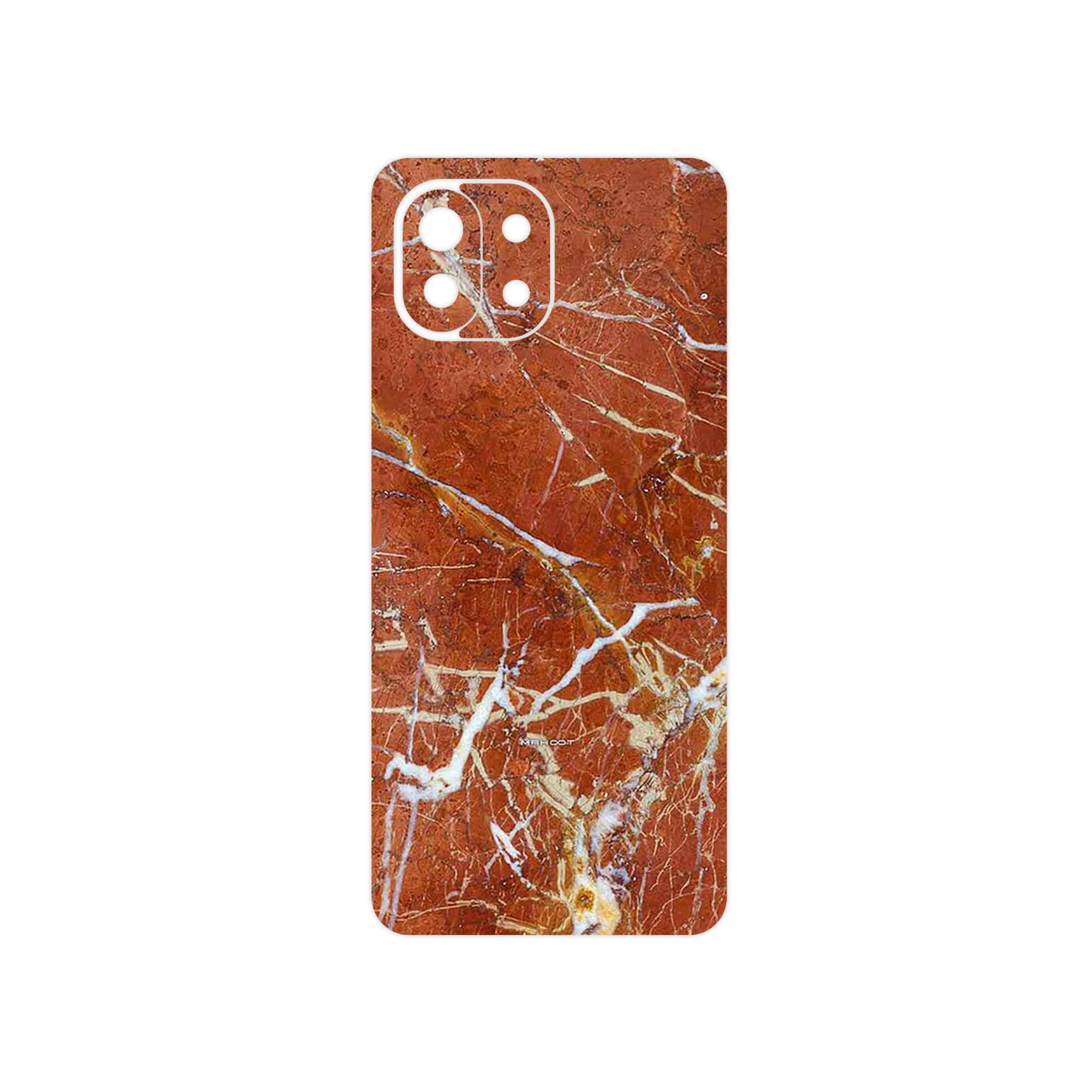 برچسب پوششی ماهوت مدل Red Marble مناسب برای گوشی موبایل شیائومی MI 11 LITE