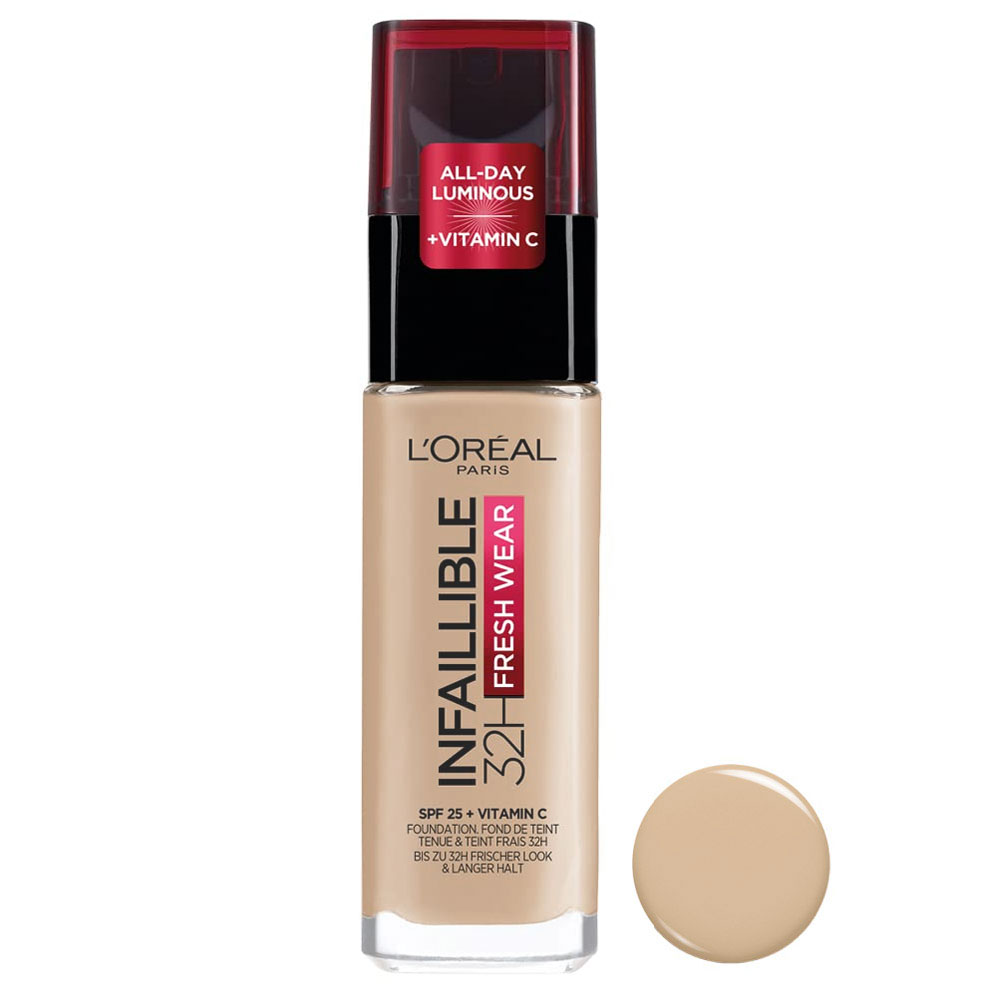 کرم پودر لورآل مدل Infallible 32h شماره 125 حجم 30 میلی لیتر