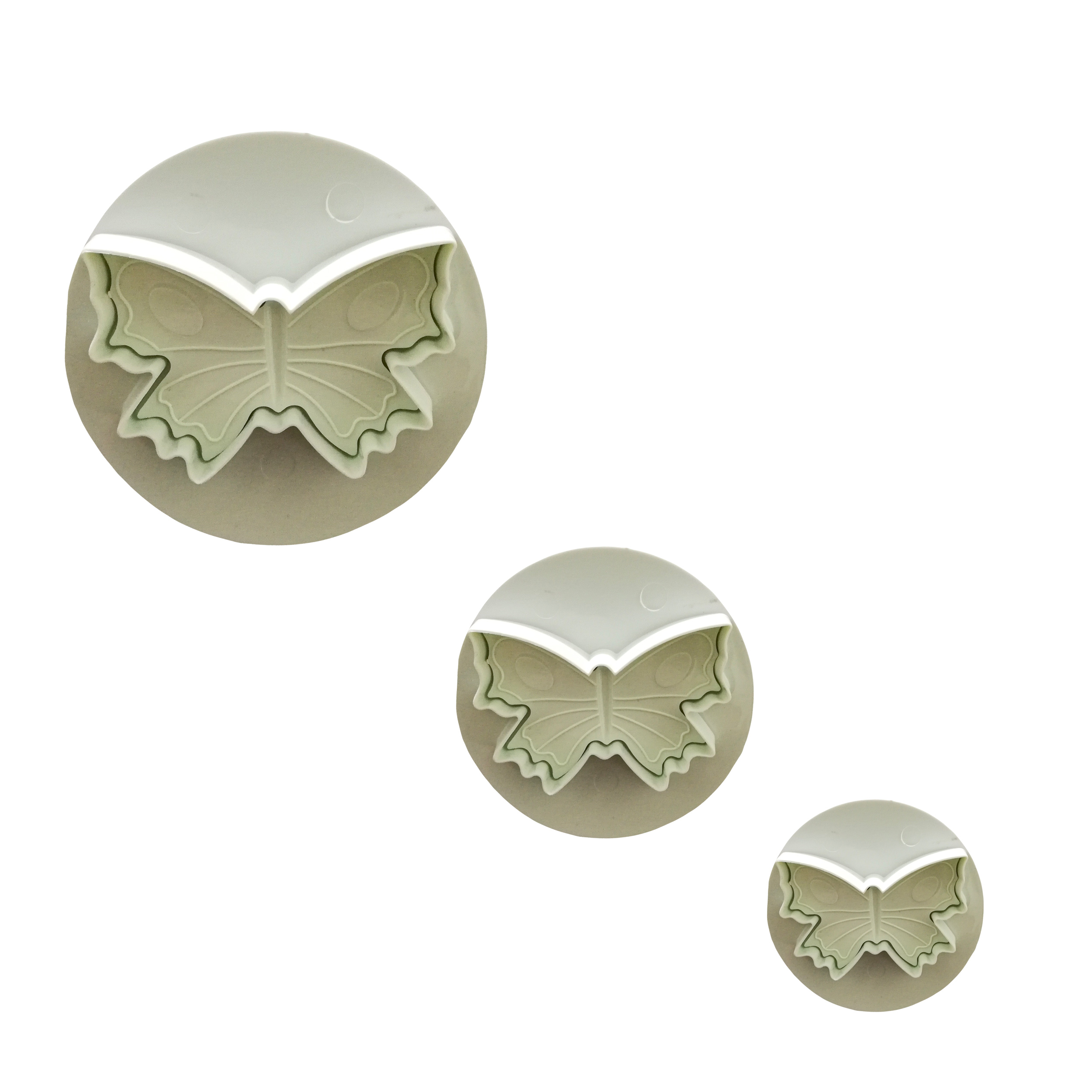 کاتر شیرینی پزی مدل پروانه کد EK-01 مجموعه 3عددی