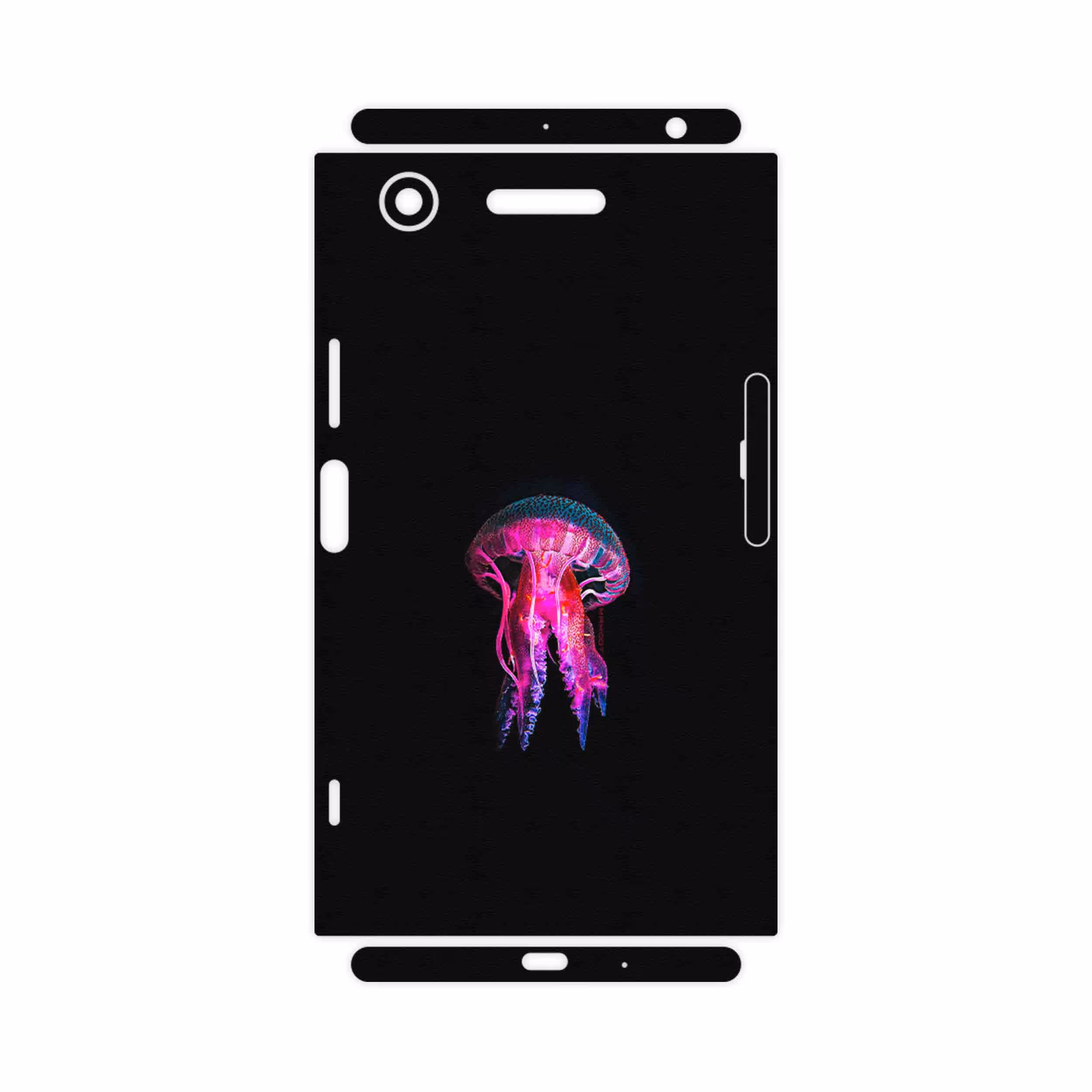 برچسب پوششی ماهوت مدل jellyfish-FullSkin مناسب برای گوشی موبایل سونی Xperia XZ1