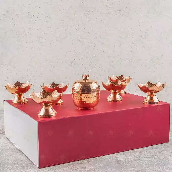پک هدیه مسنار(کاسه مسی، قندان انار مسی)