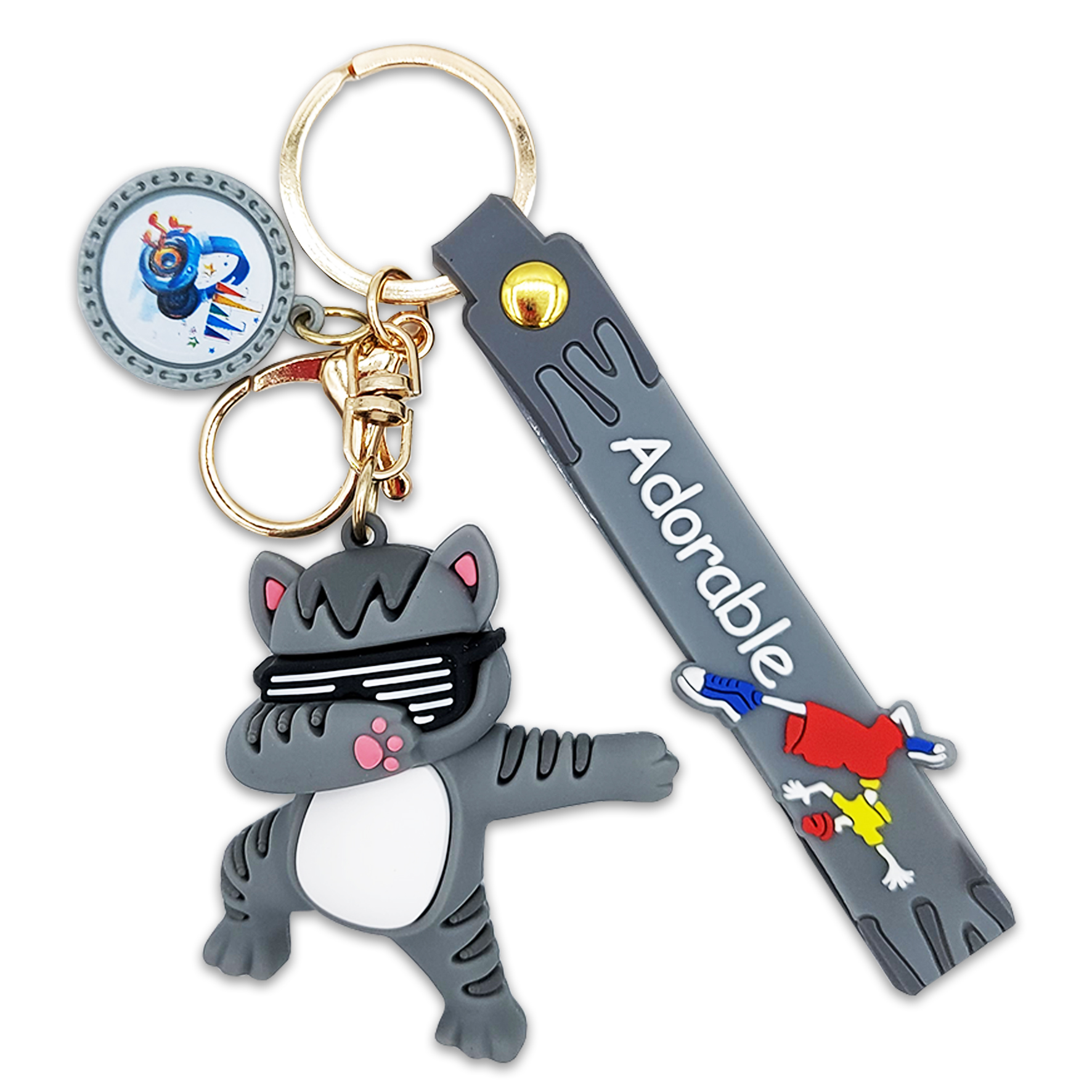 جاکلیدی مدل سیلیکونی طرح گربه