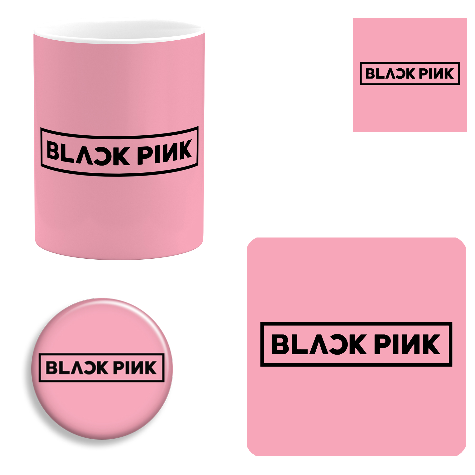 ست هدیه ماگ طرح بلک‌ پینک کد 04 BLACK PINK