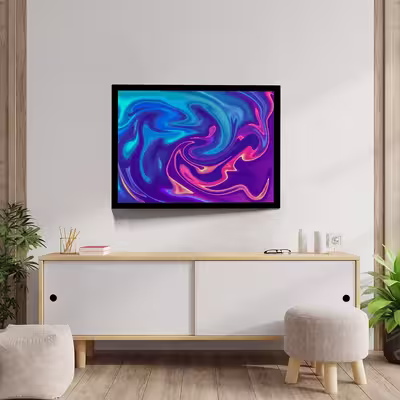 تابلو مدل abstract gradient swirl کد F-10016
