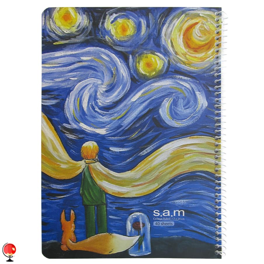 دفتر مشق 40 برگ سیمی طرح شازده کوچولو سم