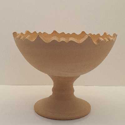 شکلات خوری سفالی مدل خام لبچین کد shokolate101