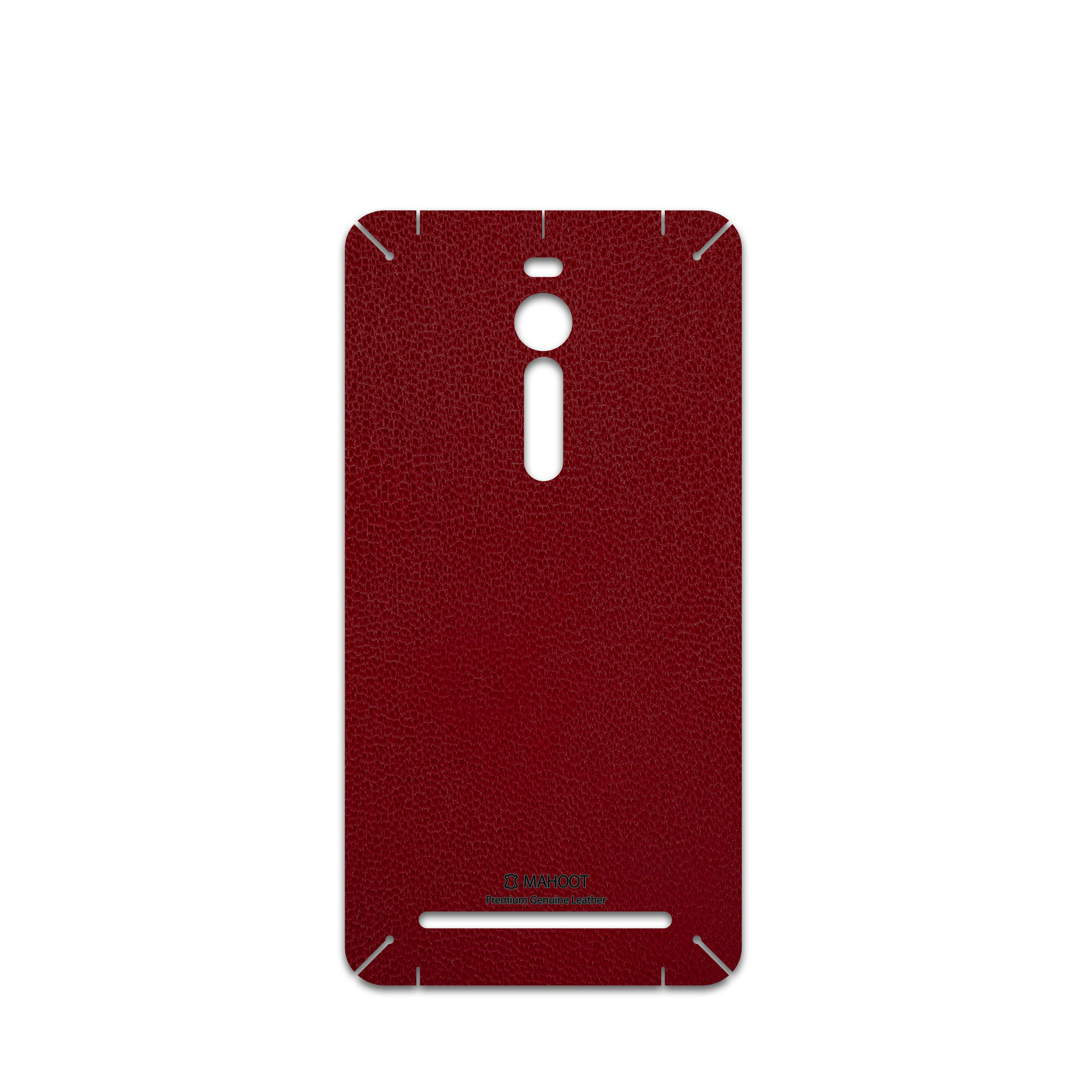 برچسب پوششی ماهوت مدل Red-Leather مناسب برای گوشی موبایل ایسوس Zenfone 2