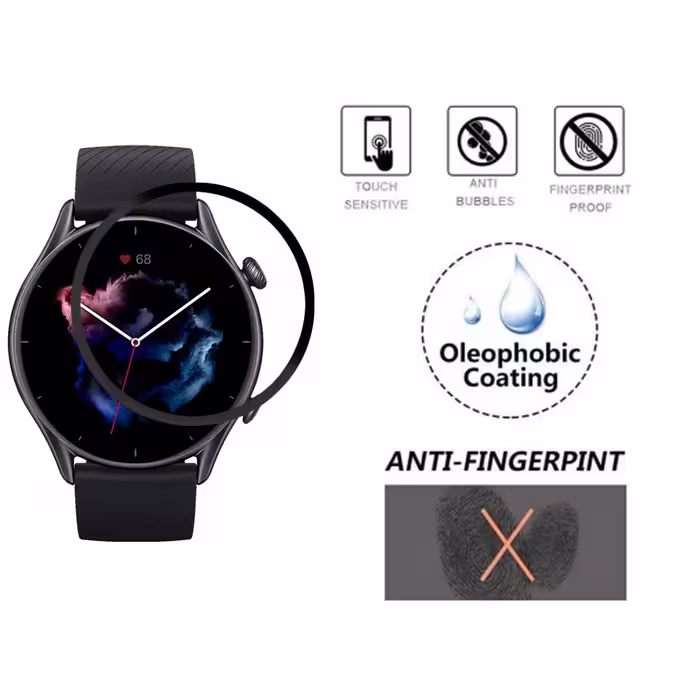 محافظ صفحه نمایش گلس استار مدل PMGA-Glass مناسب برای ساعت هوشمند آمازفیت Amazfit GTR 3
