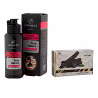 ماسک صورت هاینس مدل ذغال فعال حجم 140 میلی لیتربه همراه صابون گیاهی زغال 35 گرمی