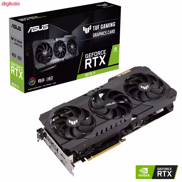 کارت گرافیک ایسوس مدل RTX 3070TI 8G Geforce TUF Gaming