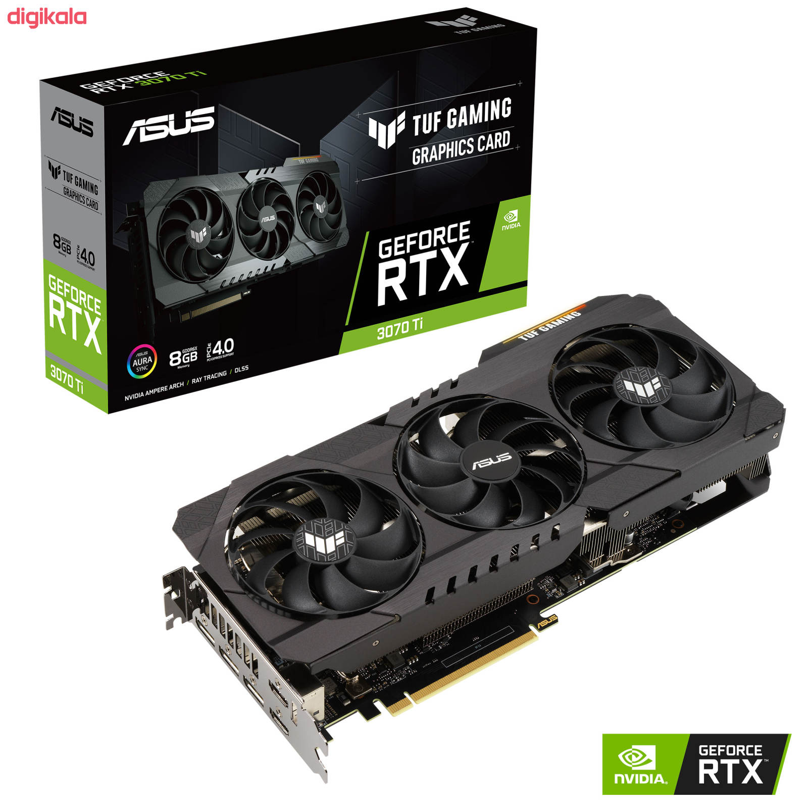 کارت گرافیک ایسوس مدل RTX 3070TI 8G Geforce TUF Gaming