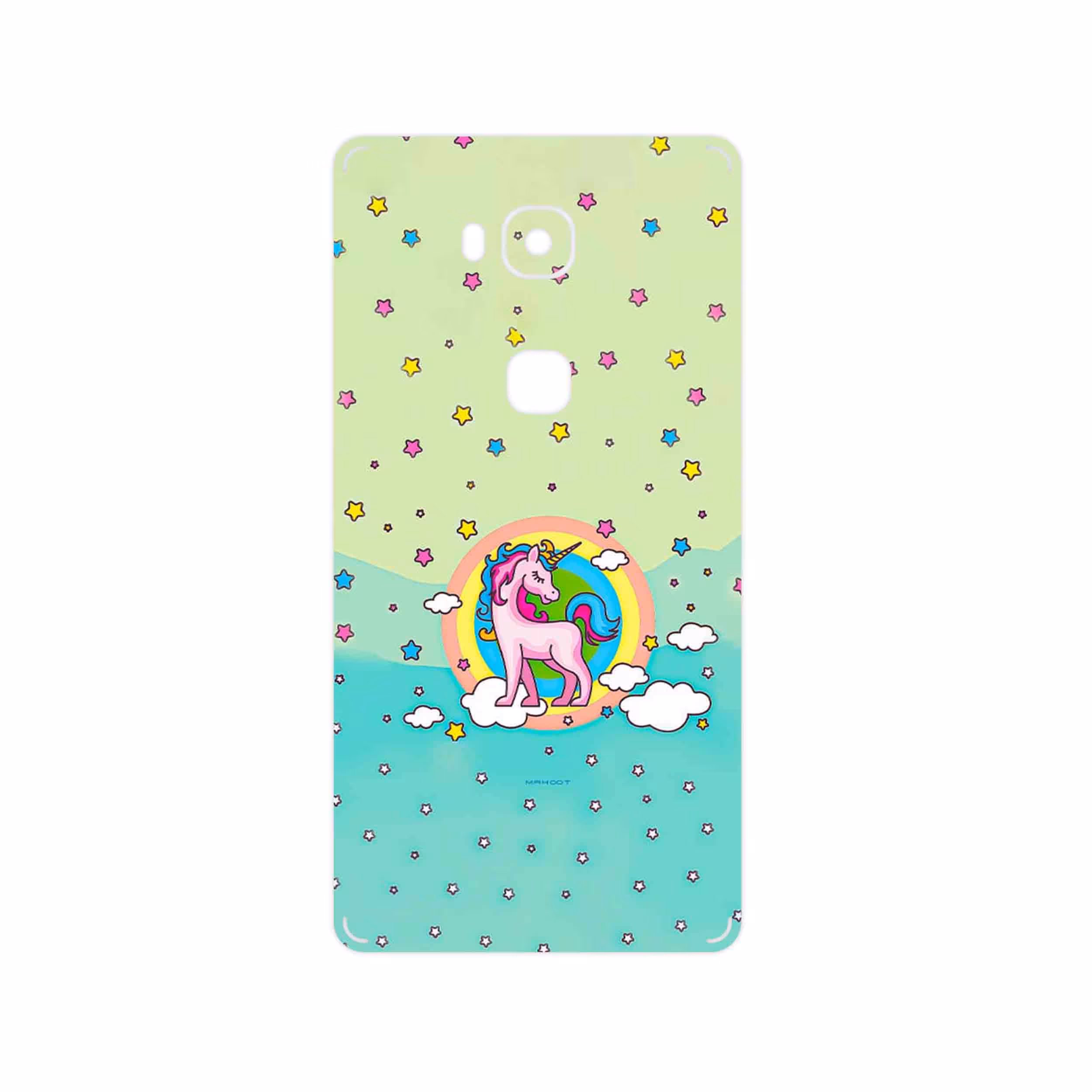 برچسب پوششی ماهوت مدل Rainbow unicorn adventure مناسب برای گوشی موبایل آنر 5X