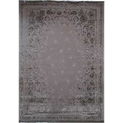 فرش ماشینی زمرد مشهد طرح 1913 زمینه بژ