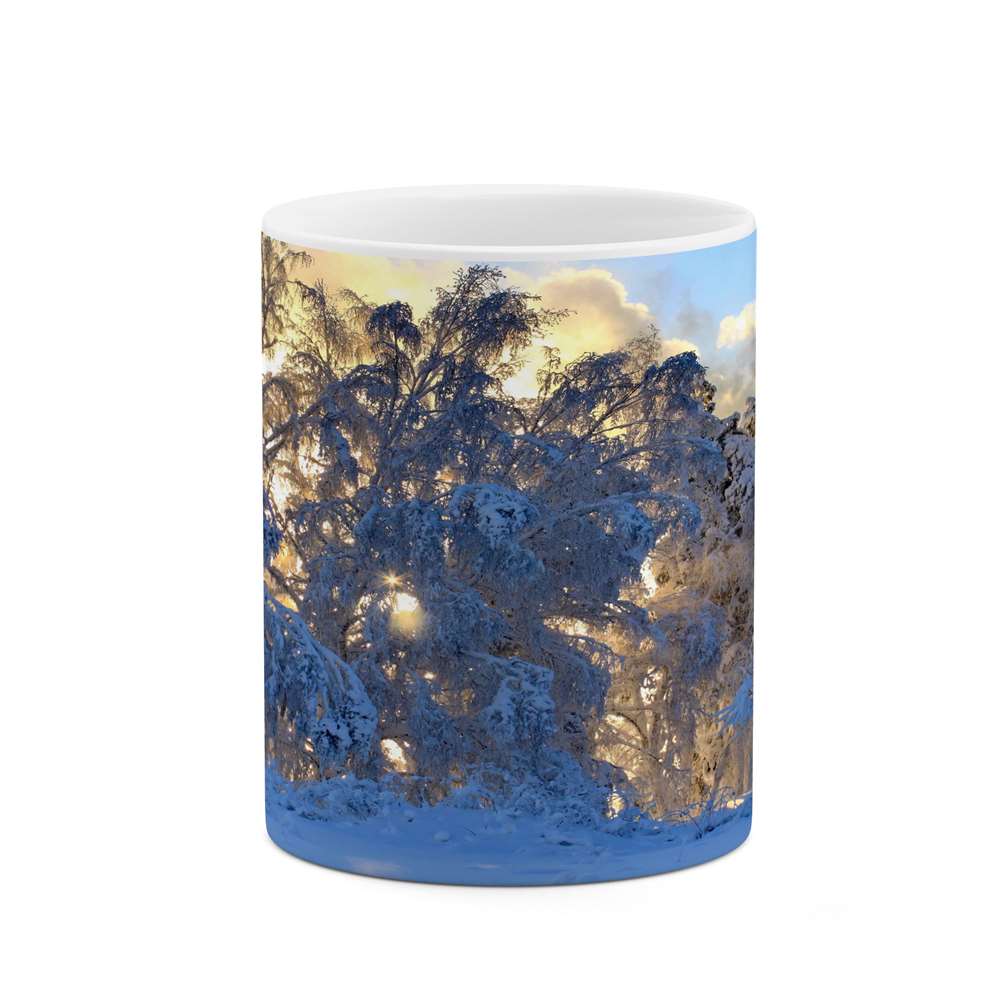 ماگ کاکتی طرح منظره برفی مدل mgs14911