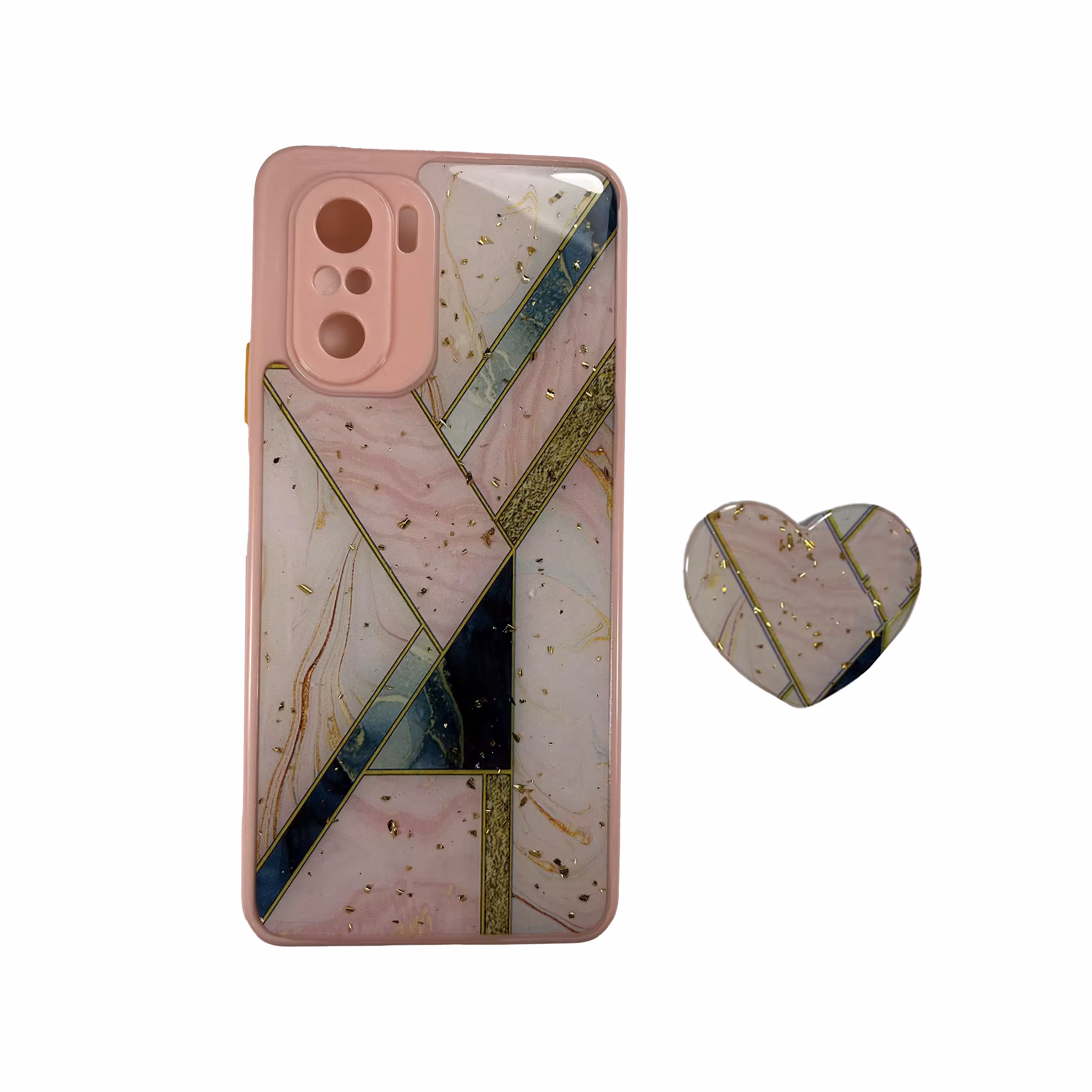 کاور مدل سیلیکونی مناسب برای گوشی موبایل شیائومی Poco F3 به همراه پاپ سوکت