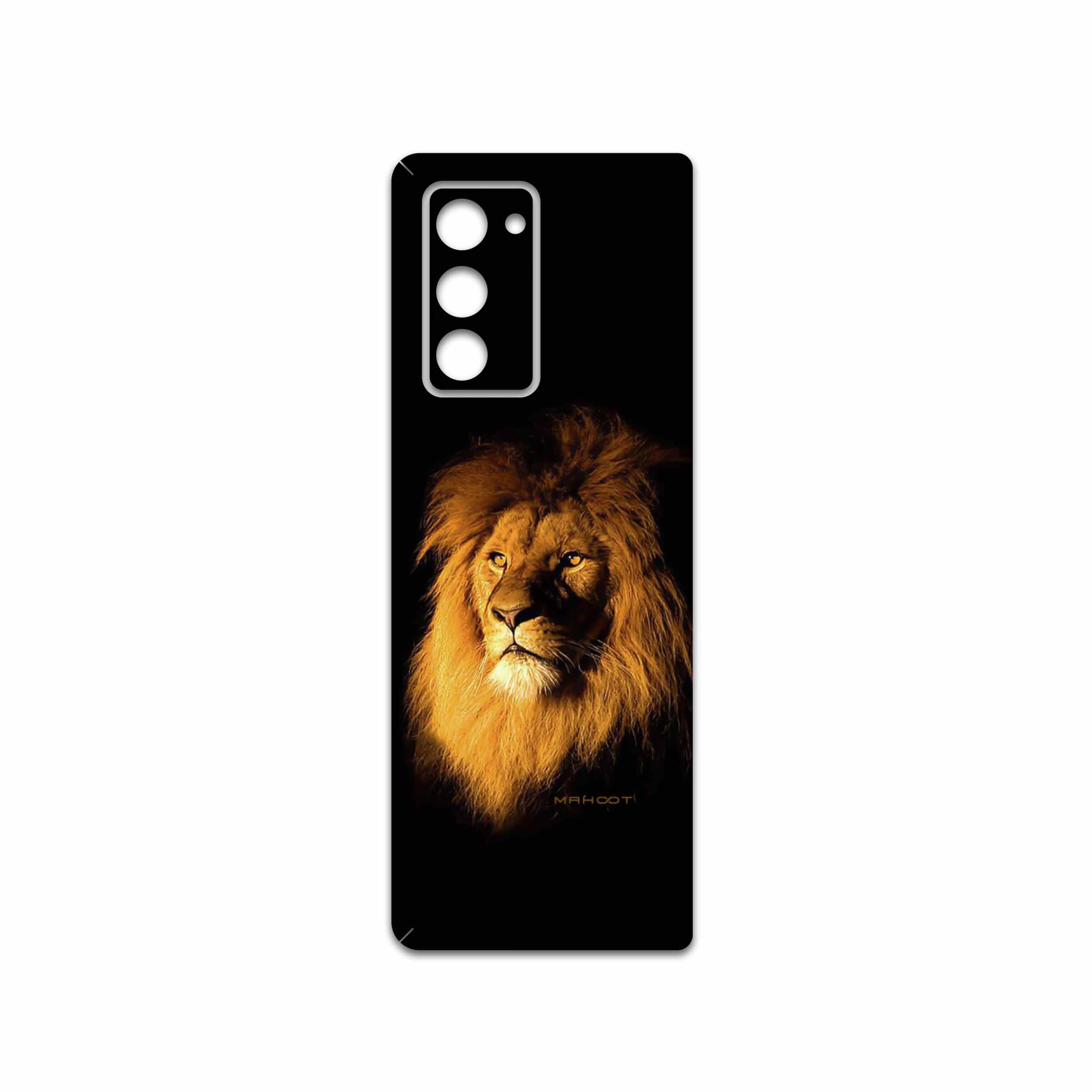 برچسب پوششی ماهوت مدل Lion مناسب برای گوشی موبایل سامسونگ Galaxy Z FOLD 2