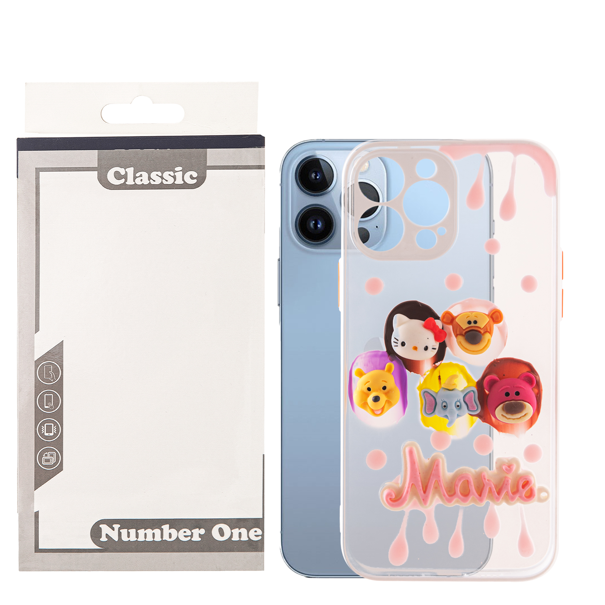 کاور کلاسیک مدل Mame kho.82 طرح مینیاتوری عروسکی مناسب برای گوشی موبایل اپل IPHONE 13 PRO