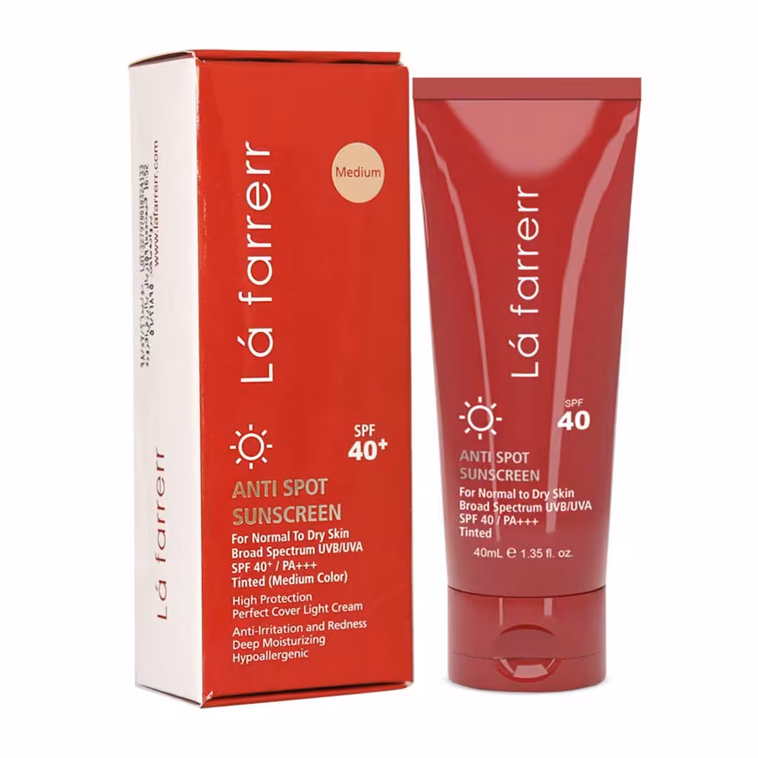 ضدافتاب پوست خشک و معمولی متوسط spf40 لافارر