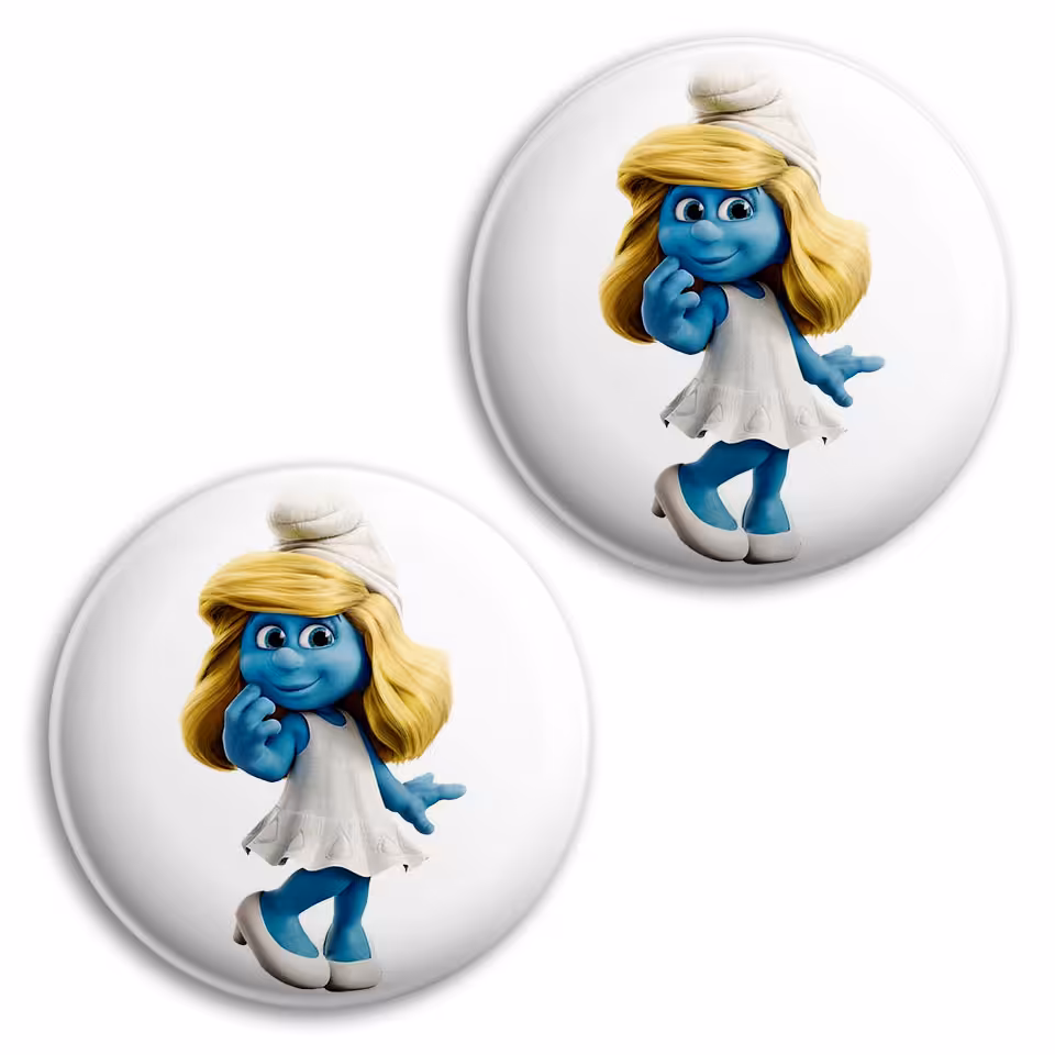 پیکسل پرمانه طرح اسمورف ها کد pm2n.35382 مجموعه 2 عددی