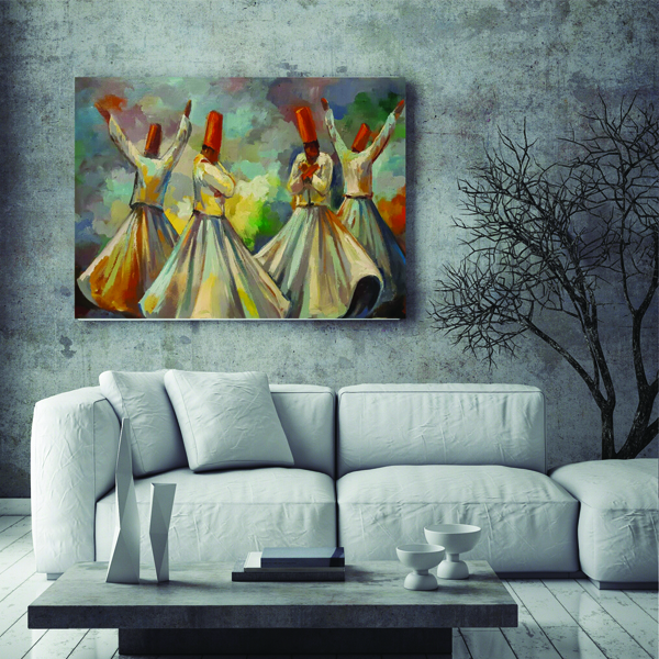  تابلو بوم طرح رقص سماع مدل TB-P427