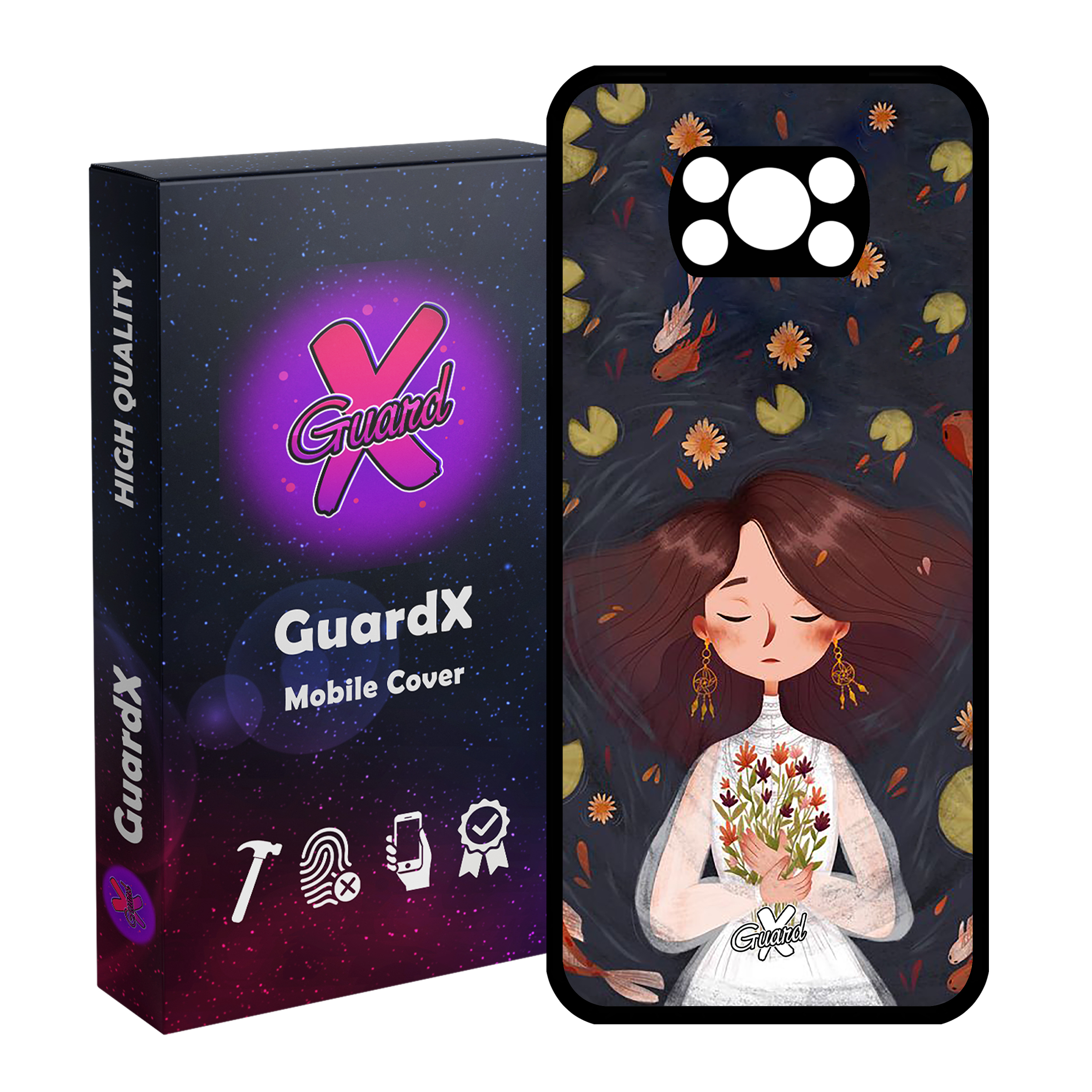 کاور گارد ایکس طرح دختر مدل Glass10326 مناسب برای گوشی موبایل شیائومی Poco X3 Pro