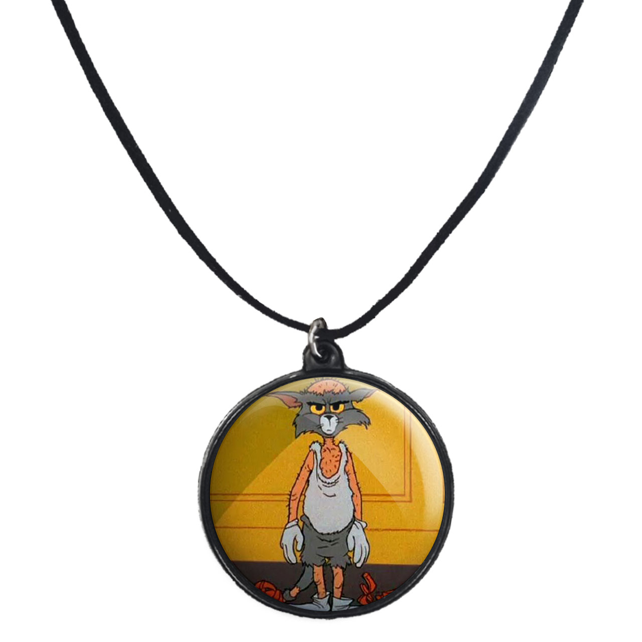 گردنبند پرمانه طرح تام و جری کد pmb.10818 مدل دو طرفه