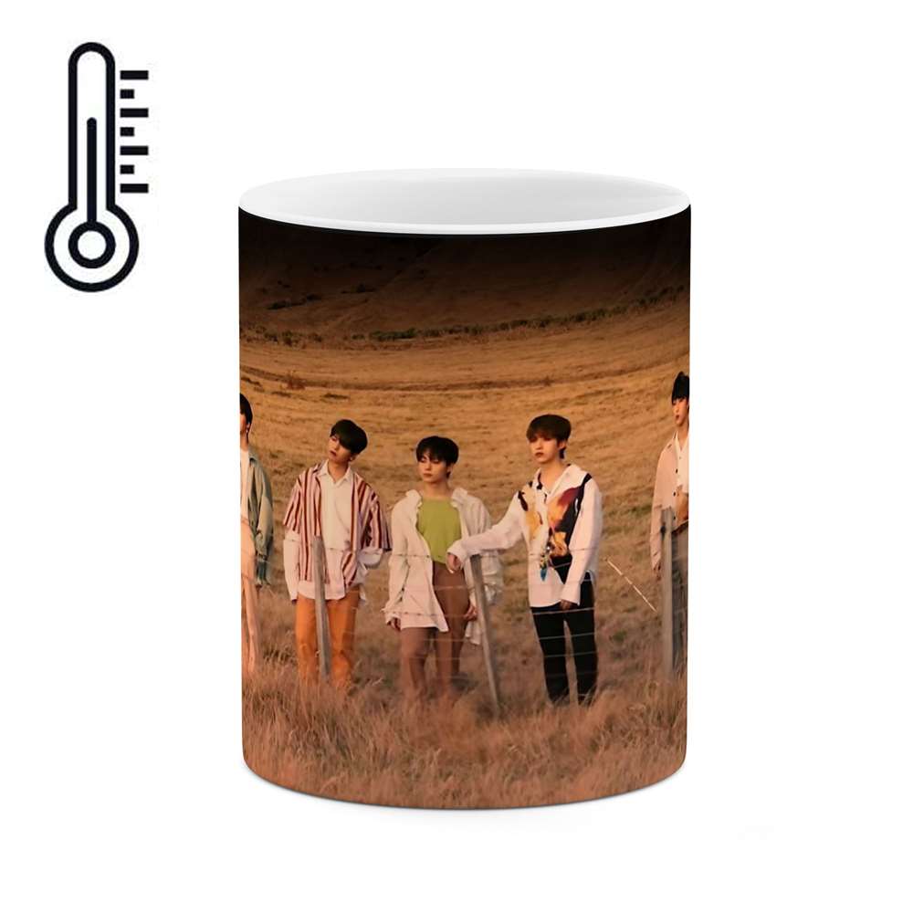 ماگ حرارتی طرح گروه موسیقی کره ای - کی پاپ -Kpop مدل mgph14396