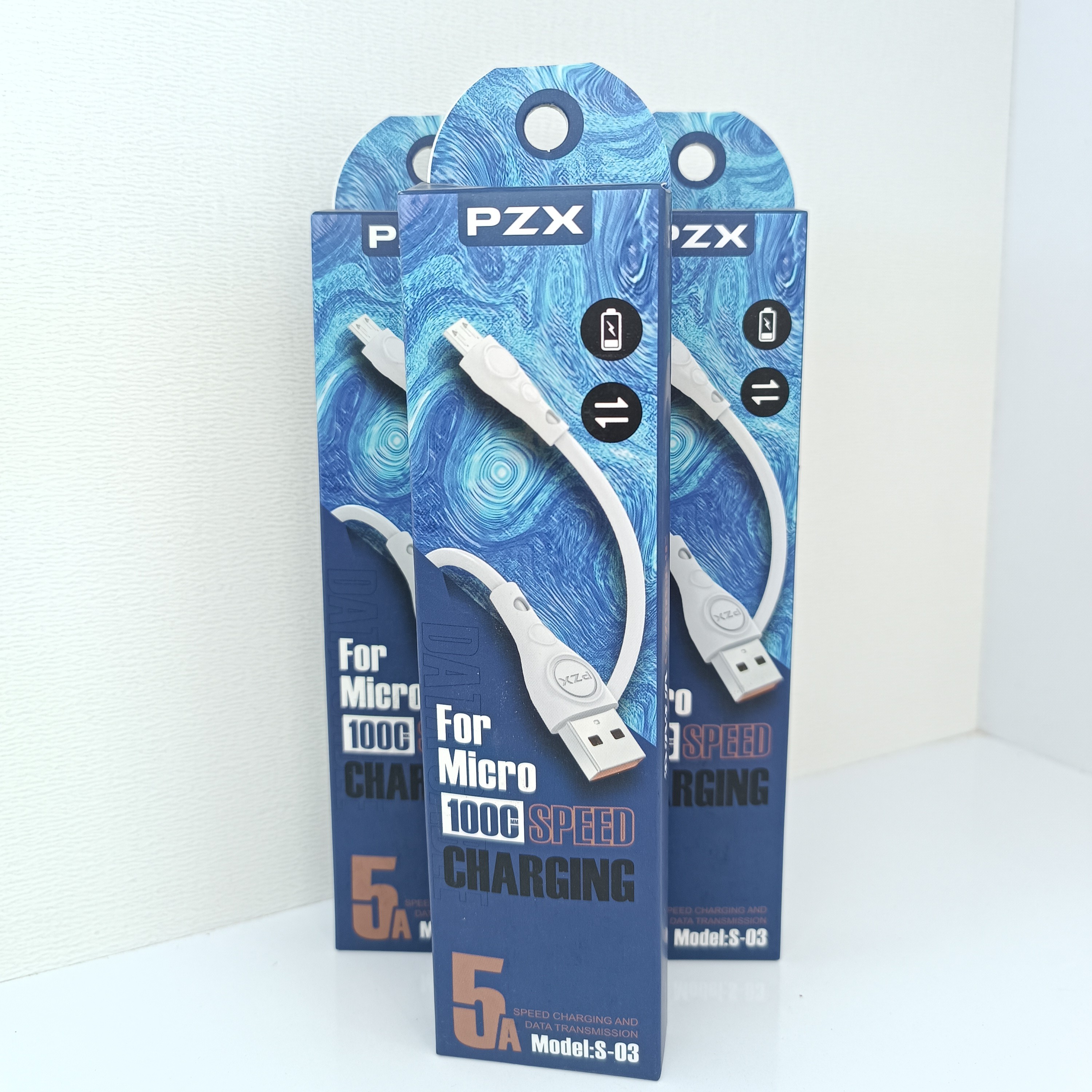 کابل شارژر   micro pzxمدل S-03 گارانتی تا1403.04.01